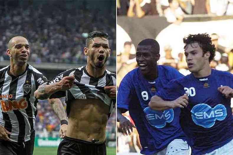 Galo calou Mineiro lotado em 2014; Cruzeiro de 2009 fez estrago na final do Mineiro(foto: Bruno Cantini/Atltico e Jorge Gontijo/EM/D.A Press)