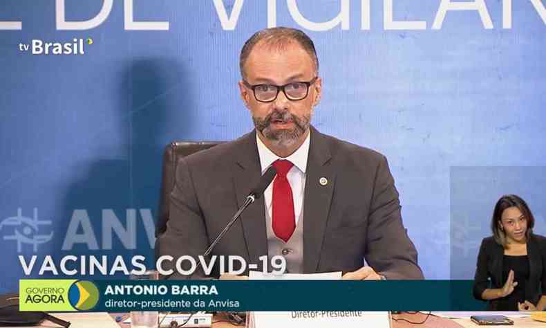 Antnio Barra Torres, diretor-presidente da Anvisa, iniciou reunio pouco depois das 10h.(foto: Reproduo/TV Brasil)