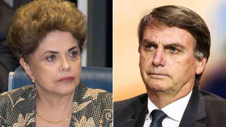 A ex-presidente Dilma Rousseff (PT) respondeu o presidente Jair Bolsonaro (sem partido)(foto: Agncia Brasil/Reproduo)