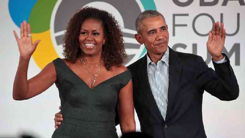 Michelle e Barack Obama em 2019