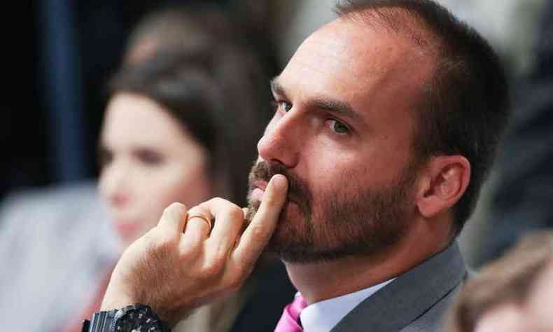 A embaixada ainda questiona a atitude de Eduardo Bolsonaro enquanto deputado federal(foto: Lula Marques/Fotos Pblicas )