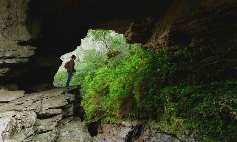 Gruta no parque