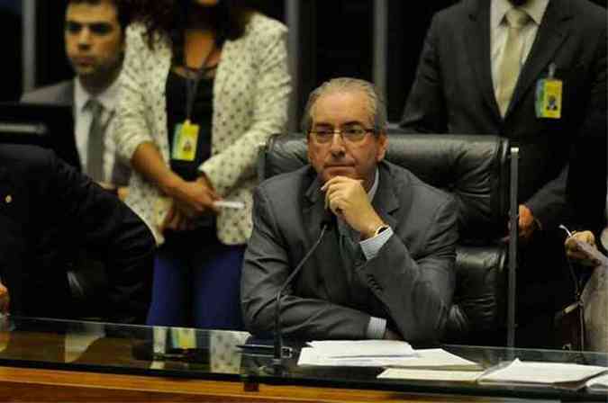 Eduardo Cunha disse que no pode indicar integrantes de partidos para a comisso contra Michel Temer (foto: Minervino Jnior/CB/D.A Press)