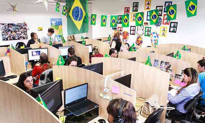 Escritrio da ContaAzul em Joinville: desde 2012, mais de 800 mil empresas foram atendidas (foto: Divulgao )
