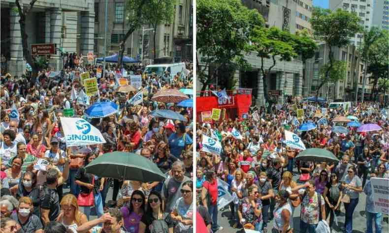 Manifestao de servidores municipais da PBH