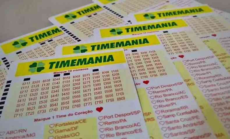 Bilhetes de aposta da Timemania