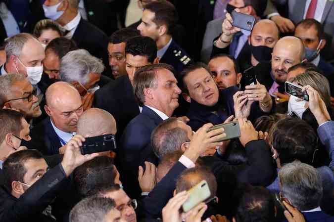 Bolsonaro participou de oito aglomerações nesta semanaPR/REPRODUÇÃO