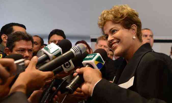 Presidente Dilma Rousseff durante entrevista coletiva  imprensa nesta sexta-feira(foto: Agncia Brasil)