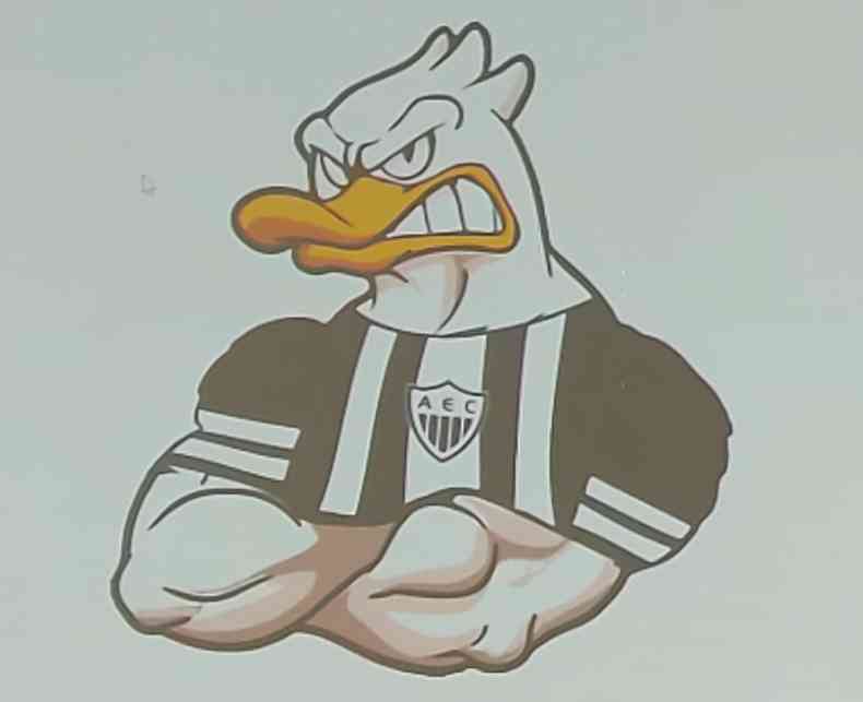 Identidade do mascote da equipe para 2021 foi apresentada durante a coletiva(foto: Talyson Oliveira)