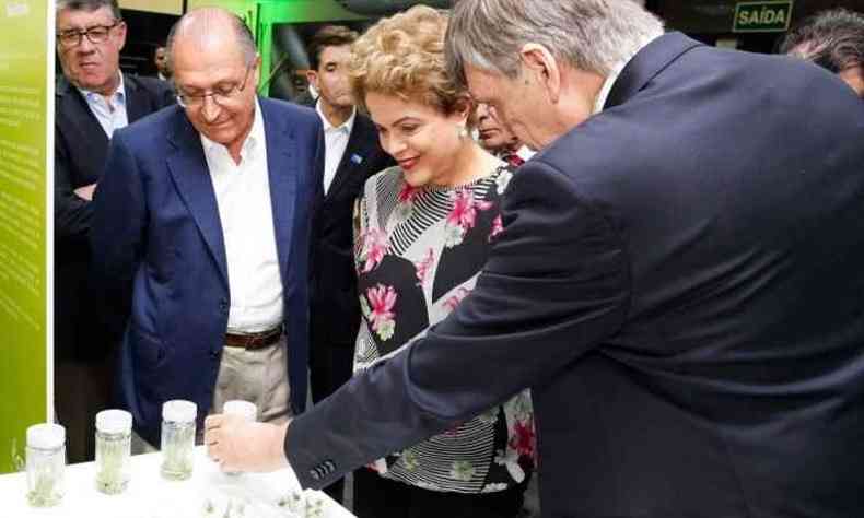 Dilma participou da cerimnia de inaugurao do Laboratrio de Biotecnologia Agrcola do Centro de Tecnologia Canavieira (CTC), em Piracicaba (SP)(foto: Roberto Stuckert Filho/PR)