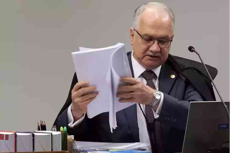 Ministro Edson Fachin preferiu deixar deciso sobre inqurito para o plenrio do Supremo Tribunal Federal(foto: Antonio Cruz/Agncia Brasil)