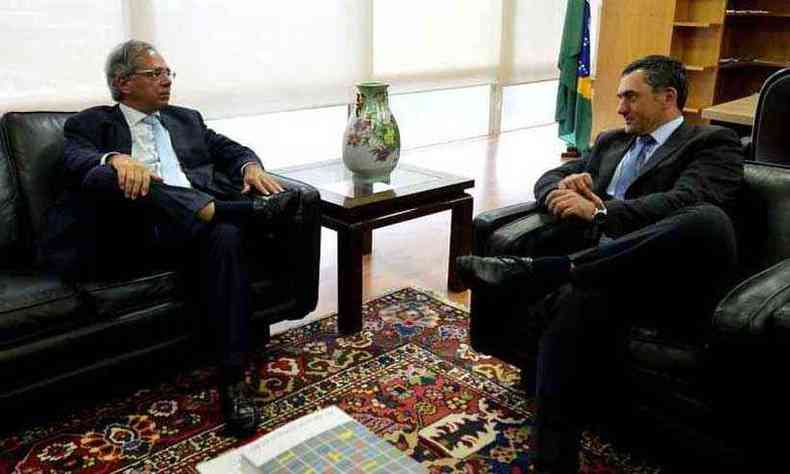 Futuro ministro da Economia, Paulo Guedes se reuniu com Eduardo Guardia: 