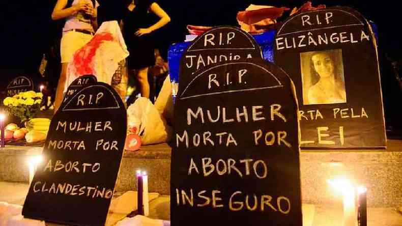 Pessoas favorveis  descriminalizao do aborto argumentam que legislao atual resulta em mortes de mulheres em abortos clandestinos(foto: Agncia Brasil)
