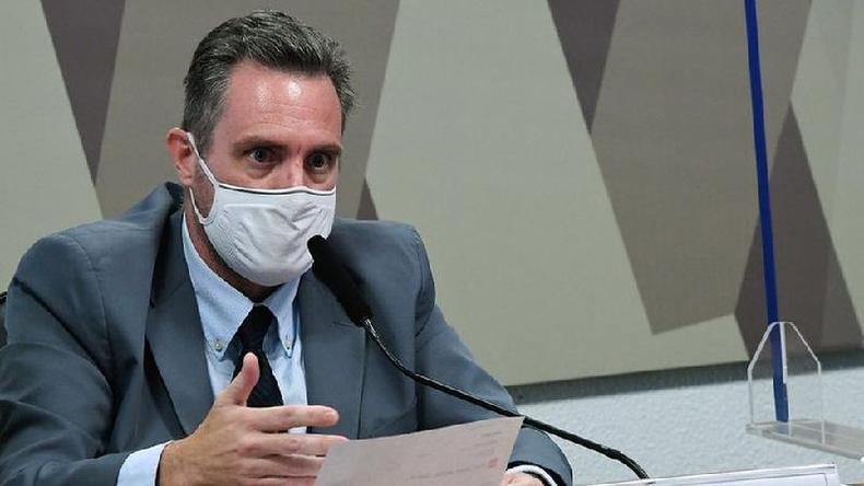 Dominguetti, policial militar de Minas Gerais, surpreendeu a CPI com um áudio de Miranda(foto: Agência Senado) Dominguetti, policial militar de Minas Gerais, surpreendeu a CPI com um áudio de Miranda(foto: Agência Senado)