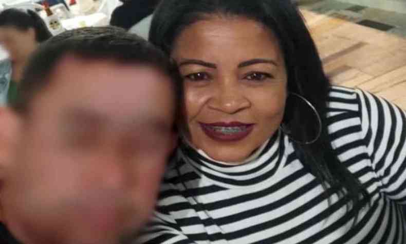 Suzana Silva Lima, de 47 anos, ao lado do ex-companheiro, suspeito do crime