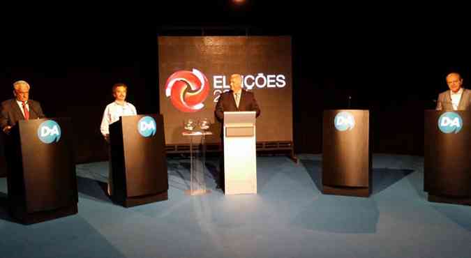 Tarcsio, Fidlis e Pimenta apresentaram suas propostas durante o debate(foto: Marcos Michelin/EM/DA Press)