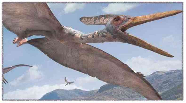 Pterossauros dominaram os cus durante 150 milhes de anos(foto: Redes Sociais/Reproduo)