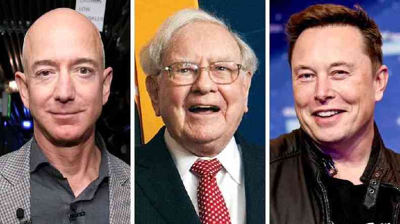 Reportagens da ProPublica dizem ter tido acesso a documentos de Jeff Bezos, Warren Buffet e Elon Musk(foto: Getty Images)