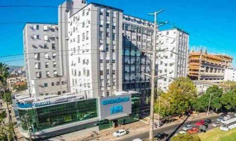 Hospital Ernesto Dornelles, em Porto Alegre,  o segundo em maior ndice percentual de ocupao de UTIs na capital gacha(foto: Reproduo Internet)
