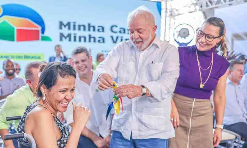 Lula em evento do Minha Casa, Minha Vida, no Mato Grosso