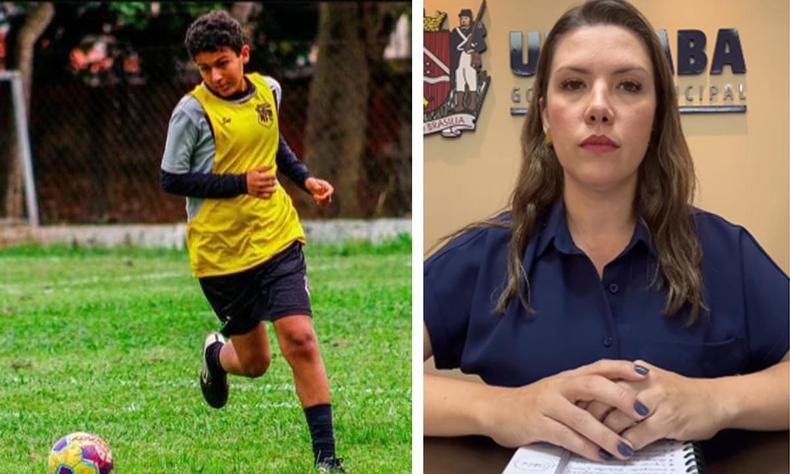 Morte do garoto que sonhava em ser jogador de futebol levou a prefeita de Uberaba a gravar um pronunciamento(foto: Redes Sociais/Divulgação) Morte do garoto que sonhava em ser jogador de futebol levou a prefeita de Uberaba a gravar um pronunciamento