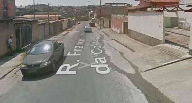 O fato aconteceu na altura do nmero 135 da Rua Francisco Norberto Costa(foto: Reproduo/Google Street View)