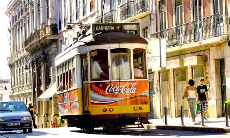 Charme dos bondes de Lisboa da companhia Carris de Ferro, fundada na capital portuguesa em 1872(foto: Carlos Altman/em/d. a press)