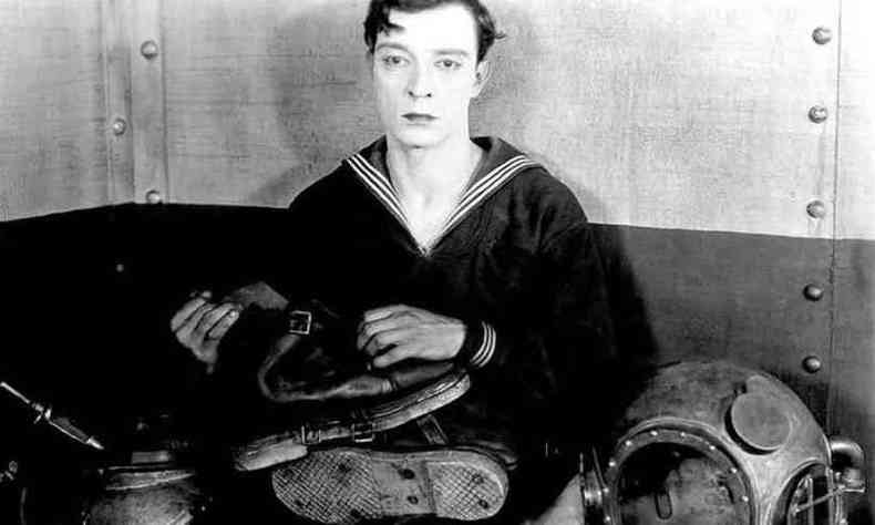 Cena do filme Marinheiro de Encomenda (1928), de Buster Keaton (foto: Reproduo/Metro Goldwyn Mayer)