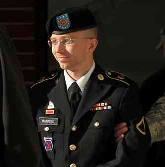 Manning, de 24 anos,  acusado de ter vazado documentos oficiais americanos sobre as guerras de Iraque e Afeganisto(foto: Alex Wong/Getty Images/AFP)