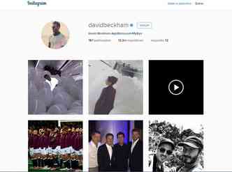 David Beckham tem um dos perfis mais seguidos da rede social(foto: Reproduo/Instagram)