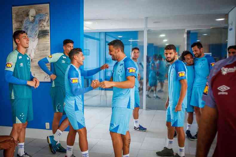 No retorno dos jogadores celestes, contrato novo para Thiago Neves e multa para o armador uruguaio(foto: VINNICIUS SILVA/CRUZEIRO)