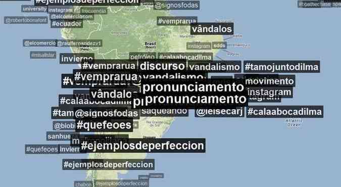 (foto: Reproduo internet / www.trendsmap.com)