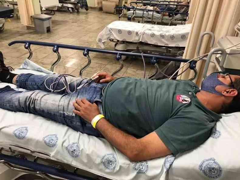 Cabo Xavier foi encaminhado ao Hospital da Polcia Militar(foto: Divulgao)