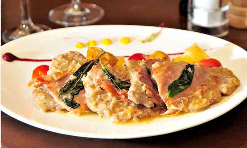Saltimbocca, prato de origem romana,  uma tradio da mesa italiana(foto: Gladyston Rodrigues/EM/D.A Press)