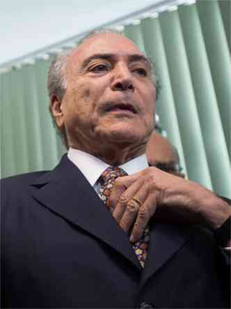 Temer enfrenta desconfiana dentro do prprio partido(foto: Marcelo Camargo/Agncia Brasil )