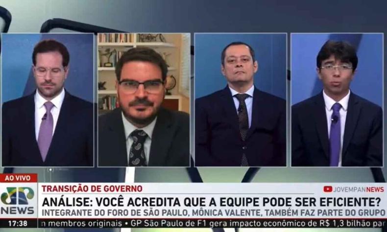 Debate entre comentaristas na Jovem Pan