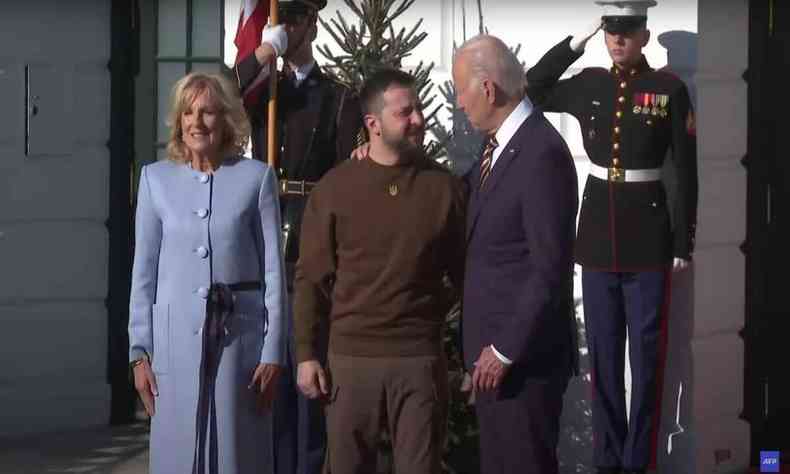 Joe Biden recebe o presidente da Ucrnia, Volodymyr Zelenski, nos Estados Unidos 