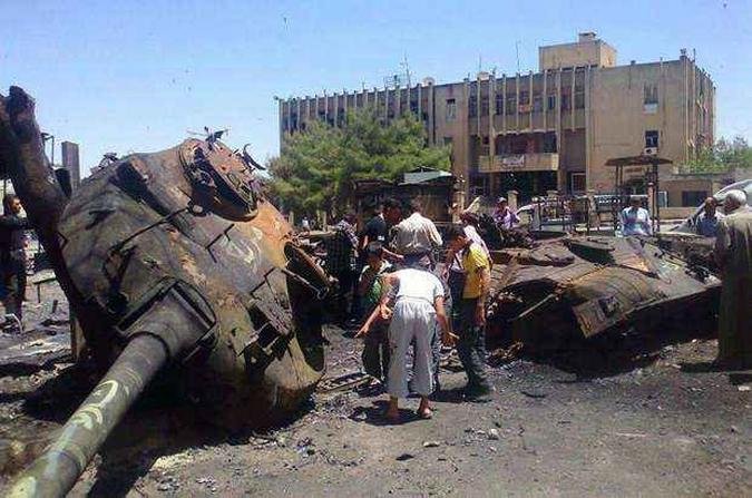 For�as de resist�ncia ao governo tem crescido em cidades perto de Hama e Houla(foto: SHAAM NEWS NETWORK / AFP)