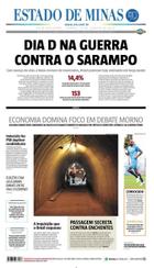 Confira a Capa do Jornal Estado de Minas do dia 18/08/2018