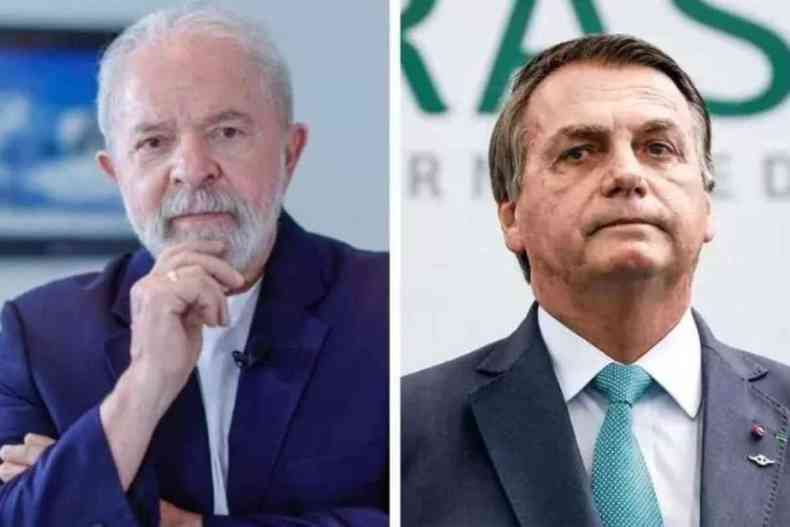 Lula e Bolsonaro montagem