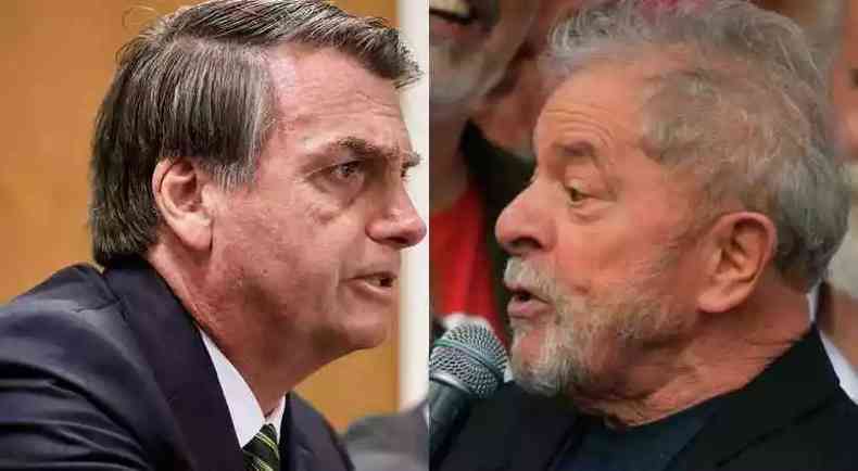 Entrevistados esto divididos entre Bolsonaro e Lula, conforme pesquisa do Instituto Paran(foto: Marcos Correia/PR - Carl de Souza/AFP)