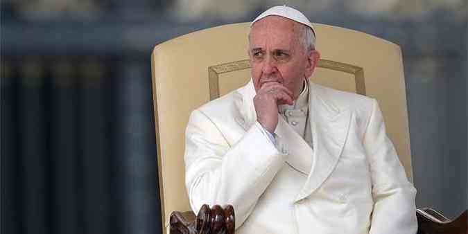 Papa pediu o fim da violncia e da hostilidade na Venezuela(foto: AFP PHOTO / VINCENZO PINTO )