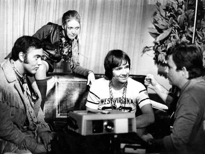 Erasmo, Wanderleia e Roberto Carlos na poca da gravao de o Diamante Cor de Rosa, em 1970Arquivo EM