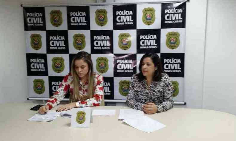 Delegadas Elenice Cristine de Ana Patrcia Ferreira Frana detalharam o crime(foto: Edesio Ferreira/EM/D.A.Press)