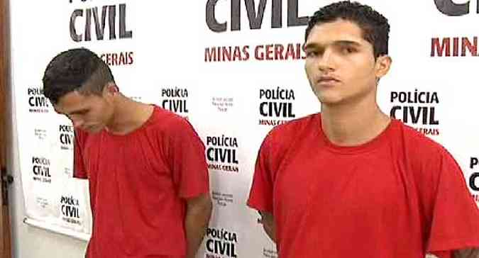 Os dois criminosos j haviam sido outras vezes pela polcia(foto: TV Alterosa/Reproduo)