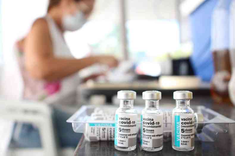 A vacinao est paralisada em Divinpolis por falta de doses(foto: Pablo Santos/Prefeitura de Divinpolis)