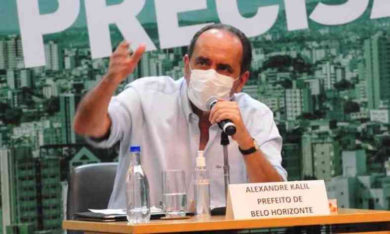 Prefeito de Belo Horizonte, Alexandre Kalil decidiu no retomar ainda a reabertura do comrcio(foto: Gladyston Rodrigues/EM/D.A Press)
