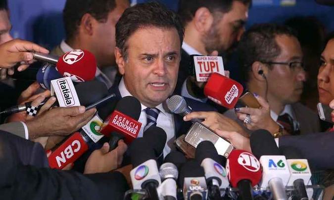 Aécio foi denunciado pela PGR por causa de uma gravação do dono da JBS(foto: George Gianni/PSDB) Aécio foi denunciado pela PGR por causa de uma gravação do dono da JBS(foto: George Gianni/PSDB)
