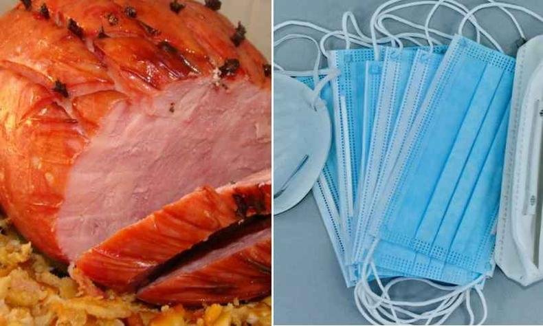 Tender, prato muito consumido no Natal, e as m�scaras, que voltaram com for�a nesta segunda onda(foto: Tudo receitas / Bicanski-Pixnio)