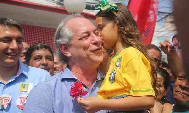 Ciro visitou Duque de Caxias na manh desta tera-feira e conversou com eleitores(foto: Reproduo Facebook)